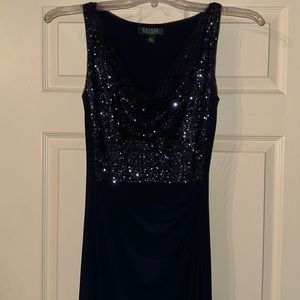 Lauren Ralph Lauren Navy Formal Gown